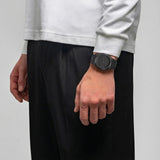 D1 Milano Ultra Thin Re-Gun Black Dial Gray Steel Strap Watch for Men - D1-UTBJ41