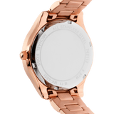 Michael Kors Liliane Three Hand Rose Gold Dial Rose Gold Steel Strap Watch For Women - MK4651