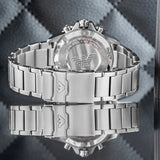 Emporio Armani World Explorer Black Dial Silver Steel Strap Watch for Men - AR11739