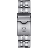 Tissot PRC 200 Chronograph Black Dial Silver Steel Strap Watch For Men - T055.417.11.057.00