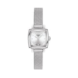 Tissot Lovely Square Silver Dial Silver Mesh Bracelet Watch For Women - T058.109.11.036.00