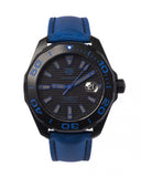 Tag Heuer Aquaracer Calibre 5 Automatic Titanium Black Dial Blue Nylon Strap Watch for Gents - WAY208B.FC6382
