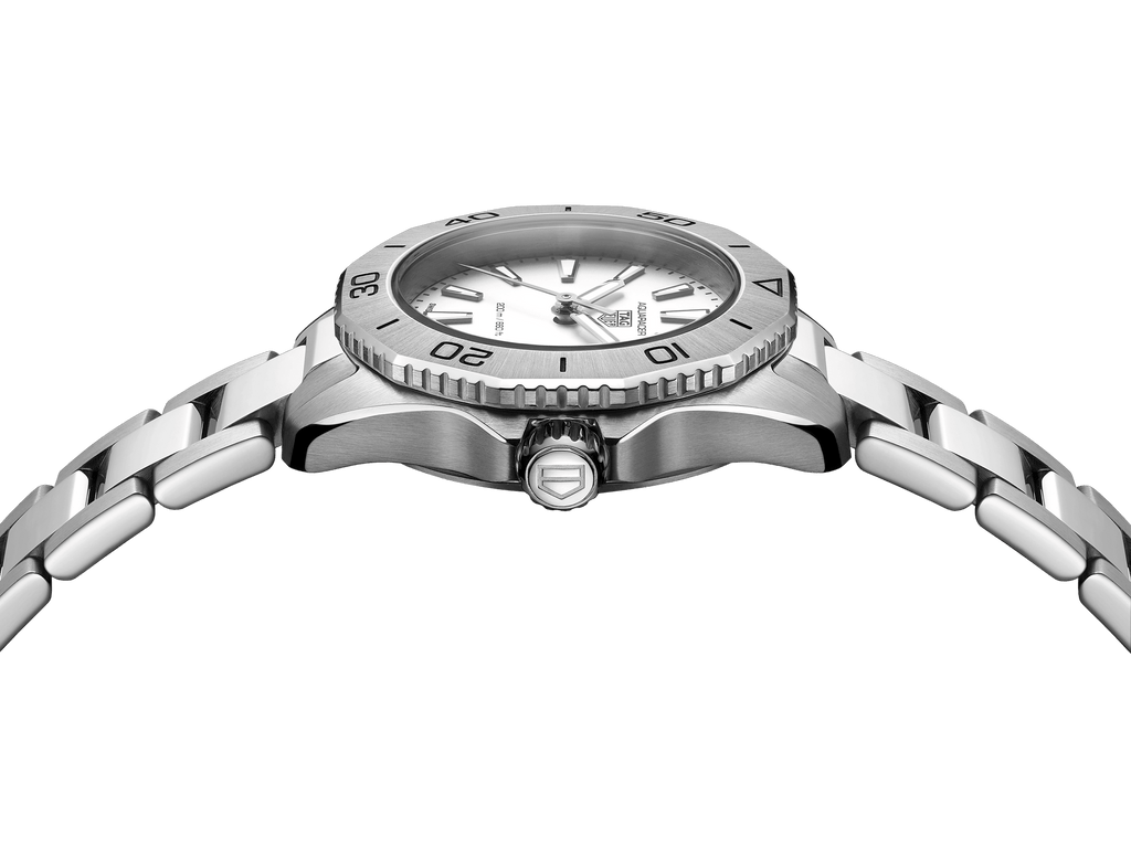 Tag Heuer Aquaracer Professional 200 Quartz White Dial Silver Steel Strap Watch for Women - WBP1411.BA0622
