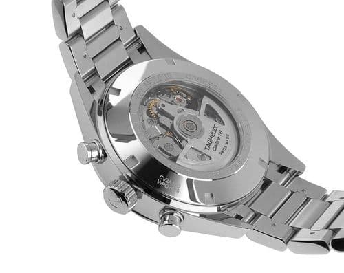 Tag Heuer Carrera Chronograph 41mm Blue Dial Silver Steel Strap Watch for Men - CBK2112.BA0715