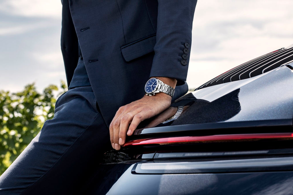 Tag Heuer Carrera Chronograph Blue Dial Silver Steel Strap Watch for Men - CBN2011.BA0642