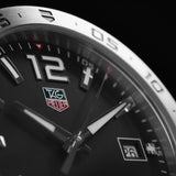 Tag Heuer Formula 1 Black Dial Silver Steel Strap Watch for Men - WAZ1112.BA0875