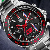 Tag Heuer Formula 1 Max Verstappen Limited Edition Grey Dial Two Tone Steel Strap Watch for Men - CAZ101U.BA0843