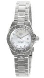 Tag Heuer Aquaracer Diamonds Mother of Pearl Dial Silver Steel Strap Watch for Women - WBD1414.BA0741