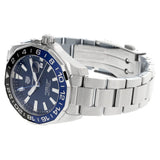 Tag Heuer Aquaracer GMT Calibre 6 Automatic Blue Dial Silver Steel Strap Watch for Men - WAY201T.BA0927