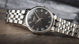 Tissot Classic Dream Black Dial Silver Steel Strap Watch For Men - T129.410.11.053.00
