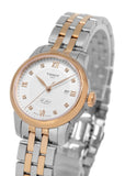 Tissot Le Locle Lady Automatic Diamonds Silver Dial Two Tone Steel Strap Watch For Women - T006.207.22.036.00