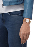 Tissot Everytime Lady Silver Dial Brown Leather Strap Watch for Women - T143.210.36.011.00