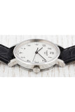 Tissot T Classic Desire White Dial Black Leather Strap Watch For Men - T52.1.421.12