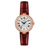 Tissot Bellissima Small Lady Diamonds Silver Dial Brown Leather Strap Watch For Women - T126.207.66.113.00