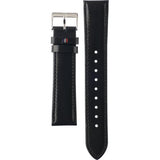 Tommy Hilfiger Lexor Silver Dial Black Leather Strap Watch For Men - 1791489
