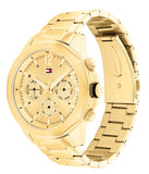 Tommy Hilfiger Lars Chronograph Gold Dial Gold Steel Strap Watch For Men - 1792060