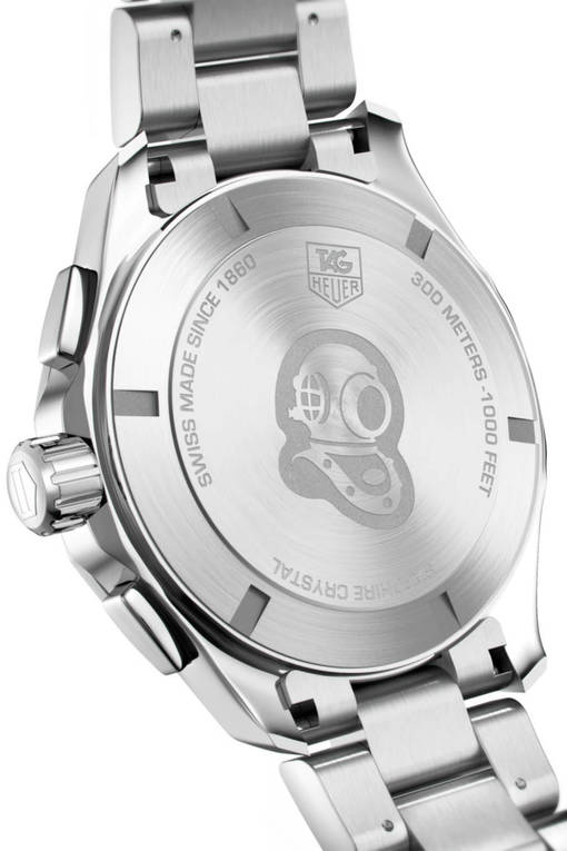 Tag Heuer Aquaracer Chronograph Black Dial Silver Steel Strap Watch for Men - CAY1110.BA0927