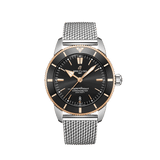 Breitling Superocean Heritage B20 Automatic 44 Black Dial Silver Mesh Bracelet Watch for Men - UB2030121B1A1