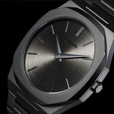 D1 Milano Ultra Thin Anthracite Gray Dial Gray Steel Strap Watch for Men - D1-UTBJ22