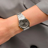 D1 Milano Ultra Thin Silver Dial Silver Steel Strap Watch for Women - D1-UTBL30