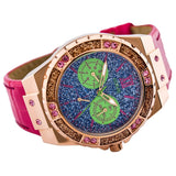 Guess Limelight Quartz Multicolor Dial Red Leather Strap Watch For Women - W0775L4