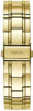 Guess Bedazzle Diamonds Gold Dial Gold Steel Strap Watch For Women - W1097L2