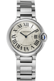 Cartier Ballon Bleu De Cartier Silver Dial Silver Steel Strap Watch for Women - W69011Z4