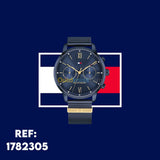 Tommy Hilfiger Blake Quartz Blue Dial Blue Mesh Bracelet Watch for Men - 1782305