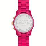Michael Kors Runway Chronograph Limited Edition Pink Dial Pink Steel Strap Watch for Women - MK7478LE