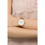 Michael Kors Pyper Quartz Silver Dial Brown Leather Watch For Women - MK2740