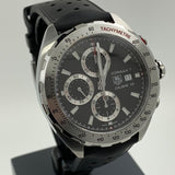 Tag Heuer Formula 1 Calibre 16 Black Dial Black Leather Strap Watch for Men - CAZ2010.FT8024