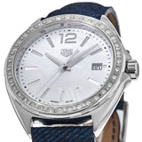 Tag Heuer Formula 1 Quartz Diamonds Mother of Pearl Dial Blue Leather Strap Watch for Women - WBJ131A.FC8251