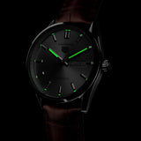 Tag Heuer Carrera Day Date Silver Dial Brown Leather Strap Watch for Men - WBN2011.FC6484