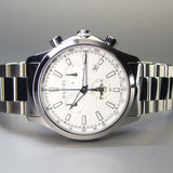 Gucci G Timeless Chronograph White Dial Silver Steel Strap Watch For Men - YA126472