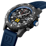 Breitling Endurance Pro University Black Dial Blue Rubber Strap Watch for Men - X823101C1B1S1