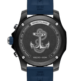Breitling Endurance Pro United States Naval Academy Black Dial Blue Rubber Strap Watch for Men - X823103C1B1S1