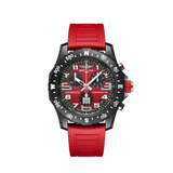 Breitling Endurance Pro Ironman Red Dial Red Rubber Strap Watch for Men - X823109A1K1S1