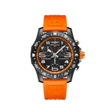 Breitling Endurance Pro Black Dial Orange Rubber Strap Watch for Men - X82310A51B1S1