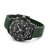 Breitling Endurance Pro Black Dial Green Rubber Strap Watch for Men - X82310D31B1S1