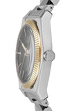 Emporio Armani Federico Black Dial Silver Steel Strap Watch for Men - AR80077