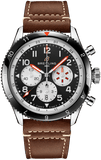 Breitling Super Avi B04 Chronograph GMT 46 Mosquito Black Dial Brown Leather Strap Watch for Men - YB04451A1B1X1