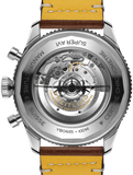 Breitling Super Avi B04 Chronograph GMT 46 Mosquito Black Dial Brown Leather Strap Watch for Men - YB04451A1B1X1