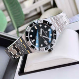 Maurice Lacroix Aikon Venturer Black Dial Silver Steel Strap Watch for Men - AI6058-SS002-330-1