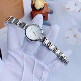 Calvin Klein Wavy Silver Dial Silver Steel Strap Watch for Women - K9U23146