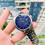 Tissot Le Locle Powermatic 80 Blue Dial Silver Steel Strap Watch For Men - T006.407.11.043.00