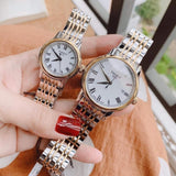 Tissot T Classic Carson Quartz White Dial Two Tone Steel Strap Watch for Men - T085.410.22.013.00