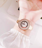 Swarovski Crystalline Bracelet White Dial Rose Gold Steel Strap Watch for Women - 5269250