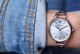 Emporio Armani Aurora Rose Gold Dial Rose Gold Steel Strap Watch for Women - AR11055