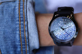 Guess Crush Crystals Silver Dial Black Rubber Strap Watch for Women - W1223L4