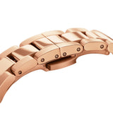 Daniel Wellington Iconic Link White Dial Rose Gold Steel Strap Watch For Women - DW00100209